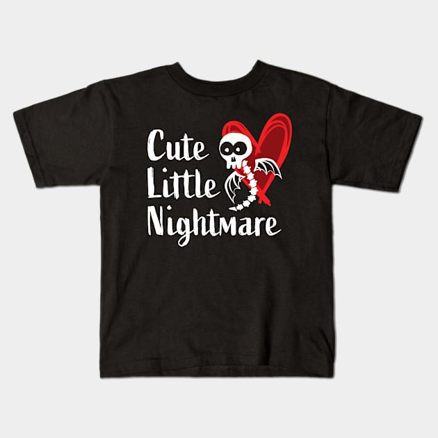 Cute Little Nightmare Kids T-Shirt by SisterSpyder923